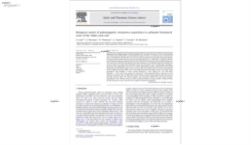 Biological control of paleomagnetic remanence acquisition in carbonate framework rocks of the Tahiti coral reef